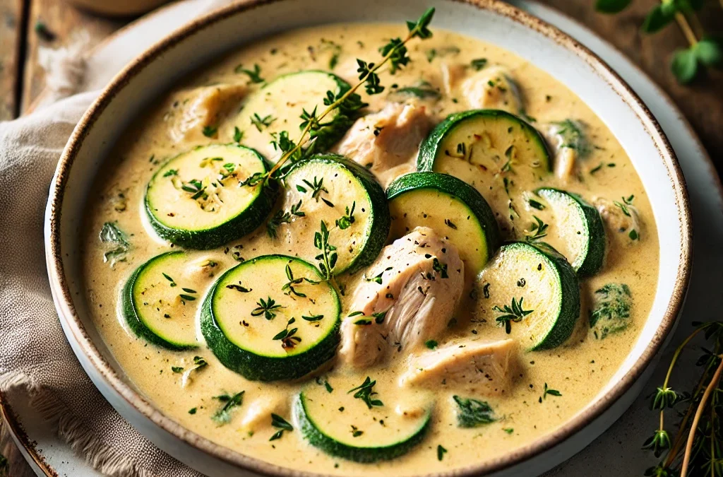 Krämig Kycklinggryta med Zucchini – Ett LCHF-Recept